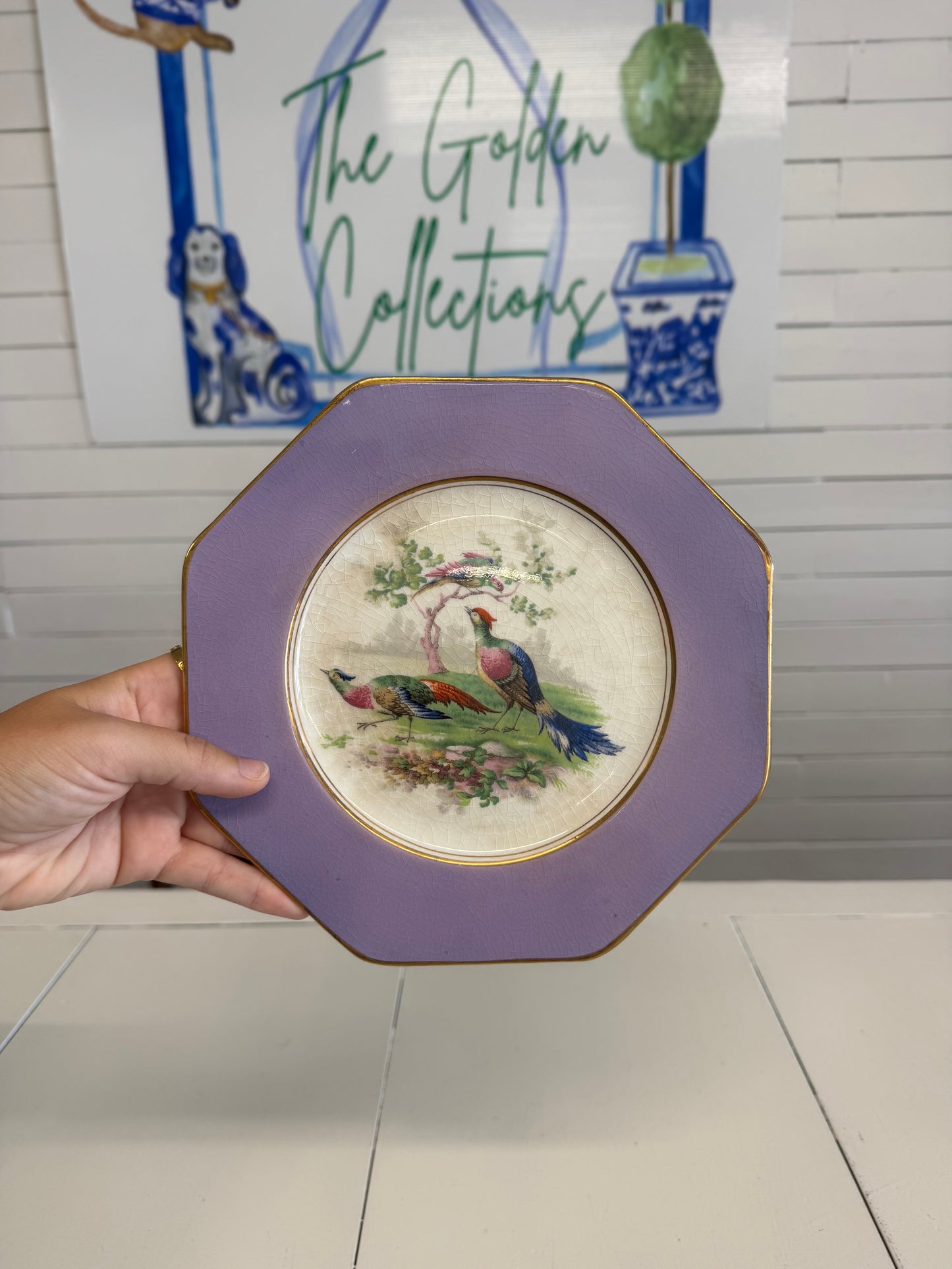 Purple Bird Plate