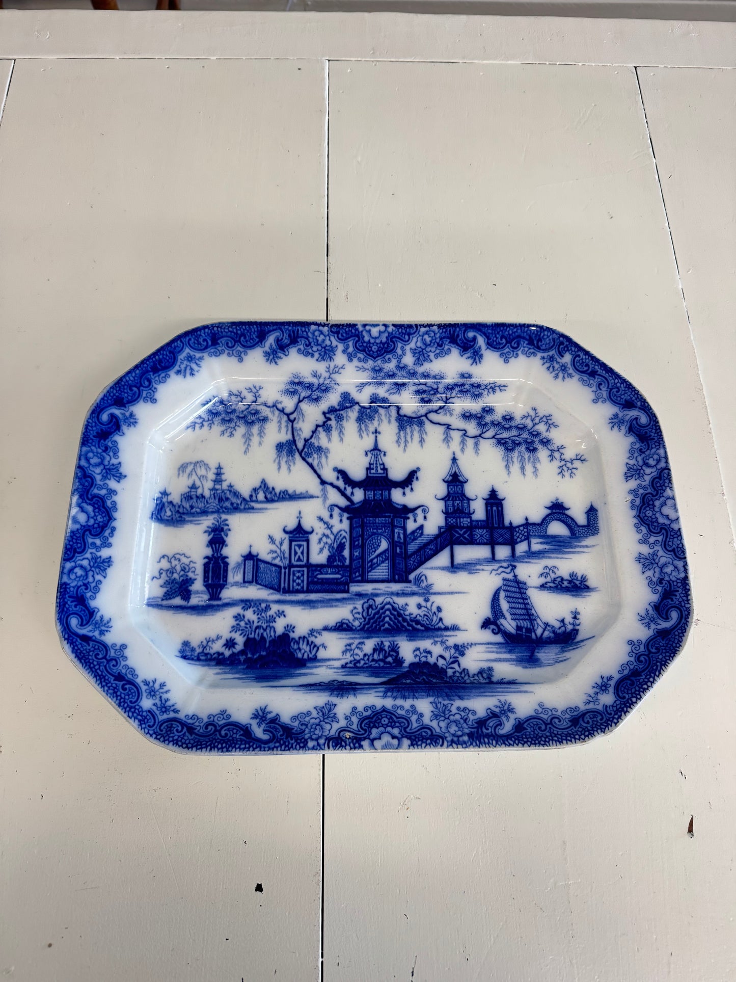 Antique Pagoda Platter