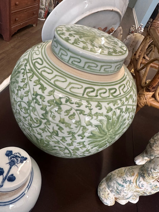 Green ginger jar