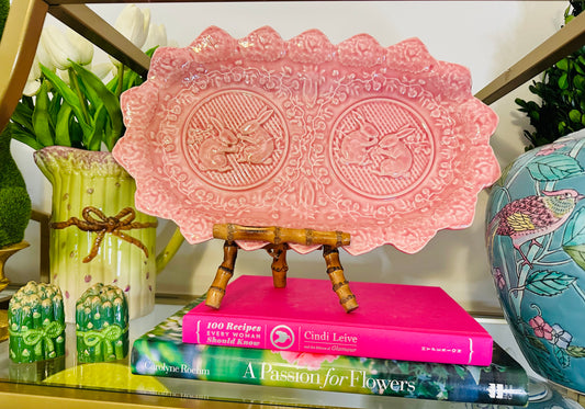 Bordallo Pinneiro Pink Rabbit Platter🐰