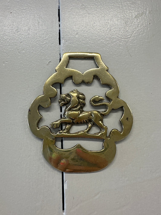 Brass Lion medallion