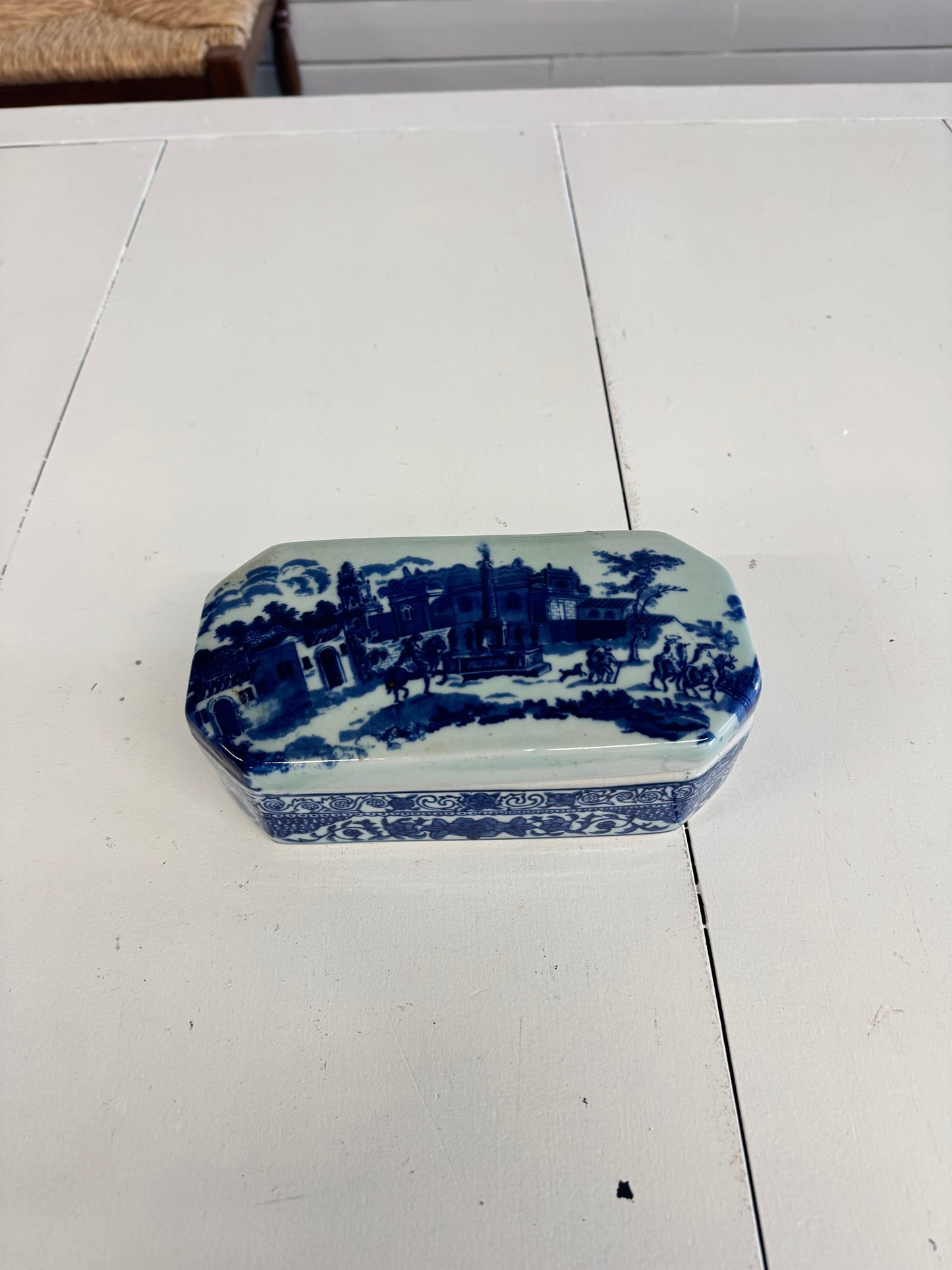 Blue and White Remote Box
