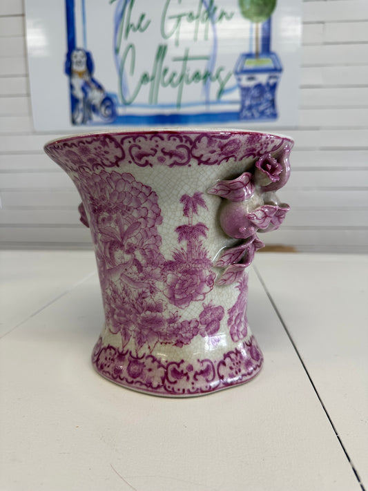 Antique Yong Shen Pomegranate Vase (has disclaimer)
