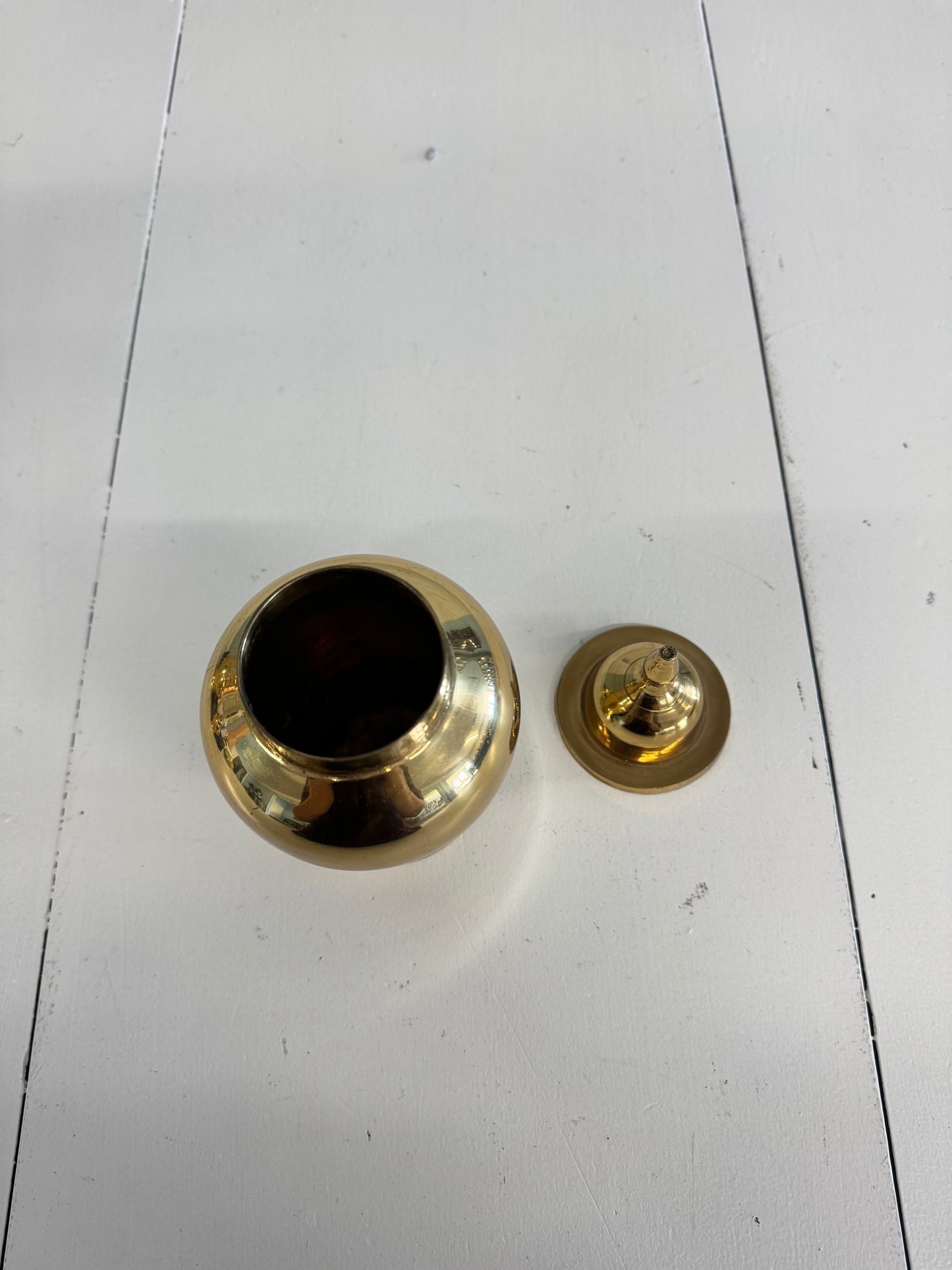 Brass Temple Jar 7.5”