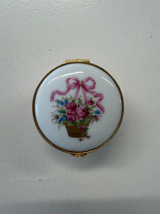 Limoges bow trinket box