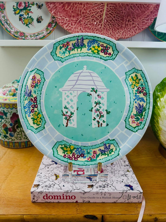 I love this Essex Garden Collection Plate and all the colors on it 🌸🦋