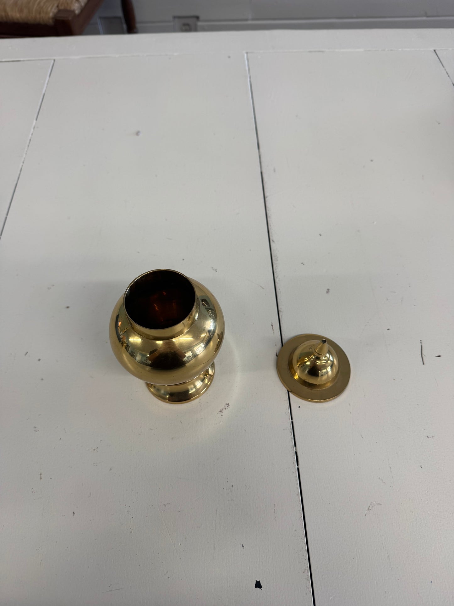 Brass Temple Jar 6.5”