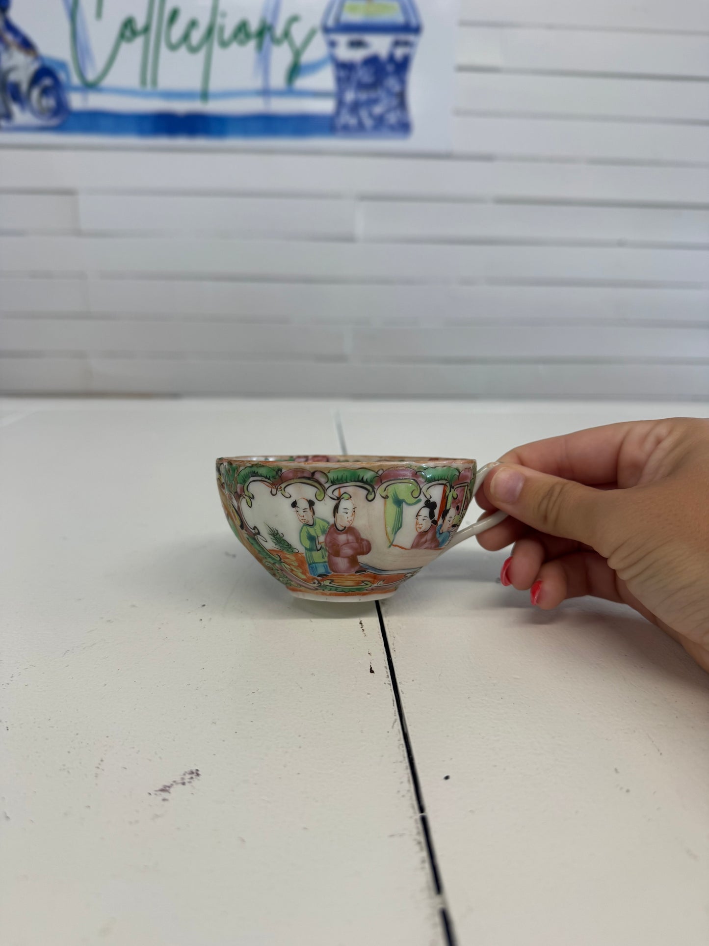 Antique Rose Medallion Teacup