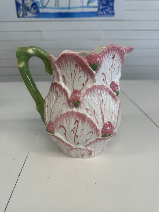 Neuwirth Majolica Strawberry Pitcher