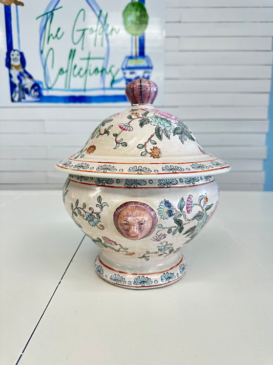 Floral Lion Head Tureen