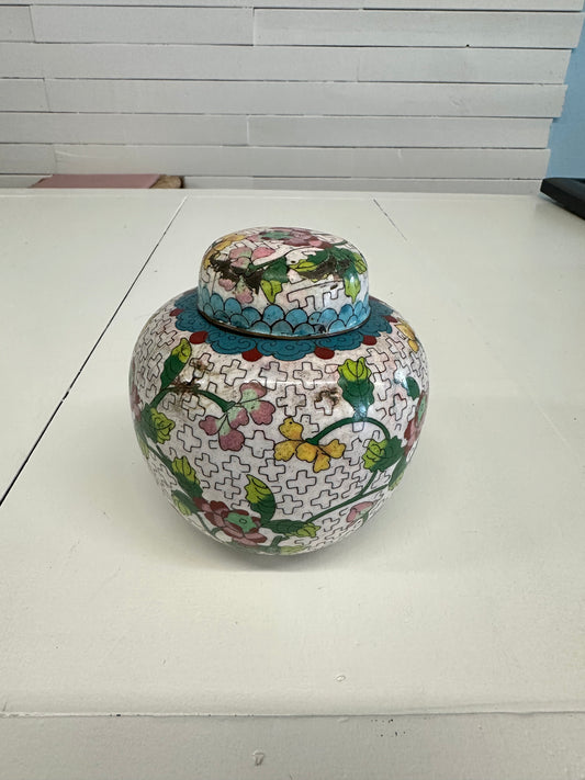 Cloisonné Enamel Ginger Jar