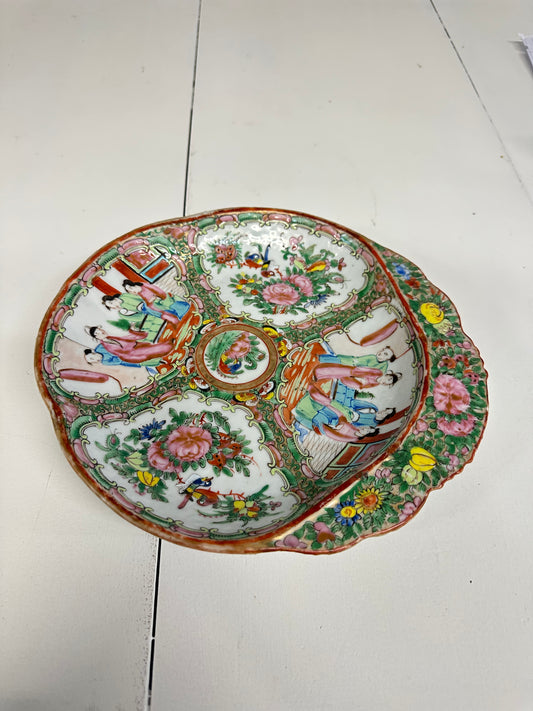 Rose Medallion Shrimp Plate