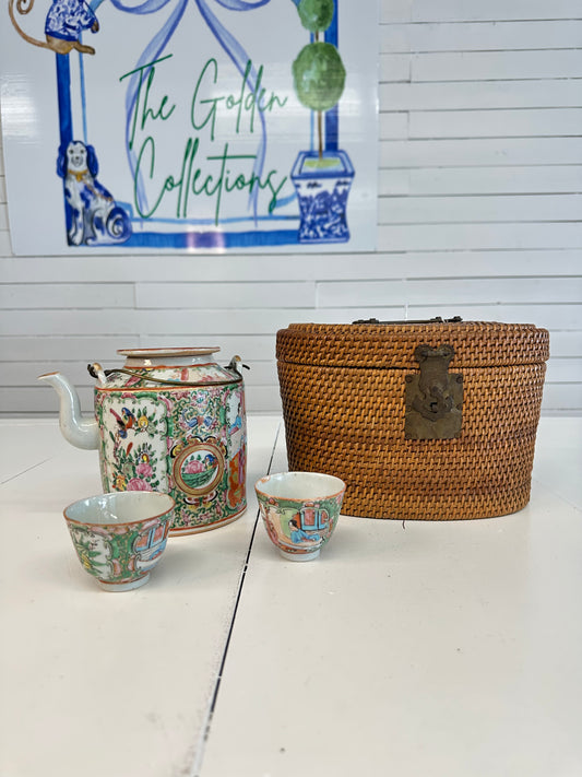 Antique Rose Medallion Tea Set