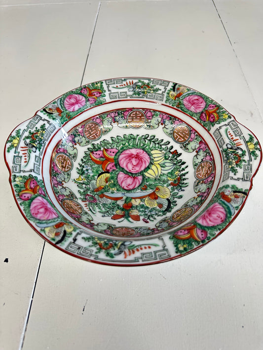 Rose Canton Shallow Bowl