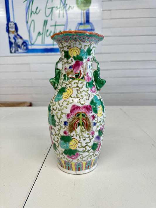 Famille Rose Butterfly Vase