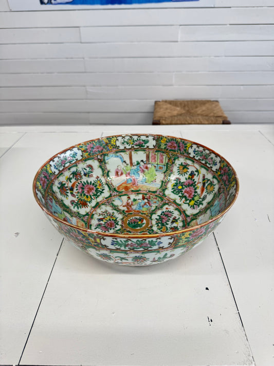 Antique Rose Medallion 13” Bowl