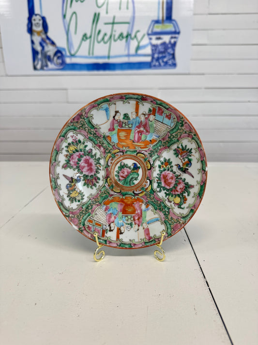 Antique Rose Medallion Plates 7”