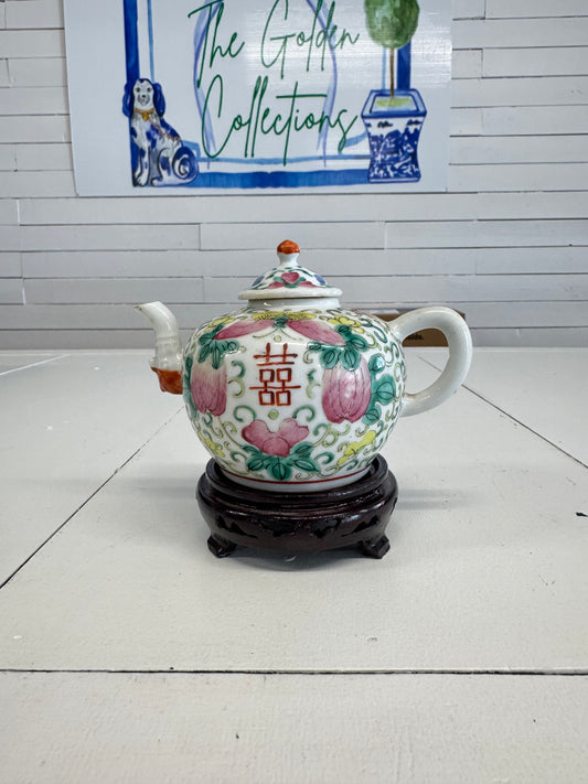 Antique Famille Rose Teapot