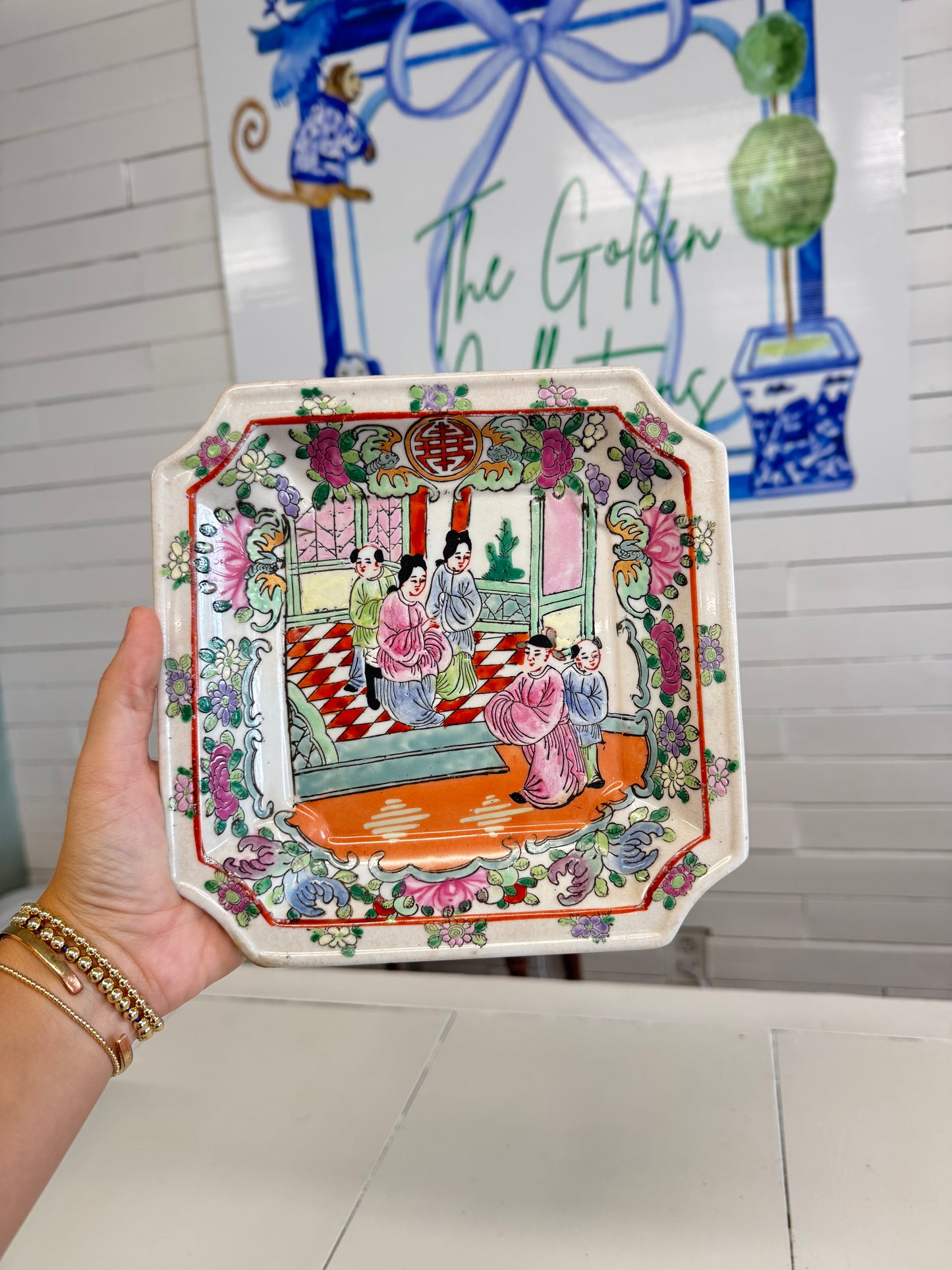 Rose Medallion Plate