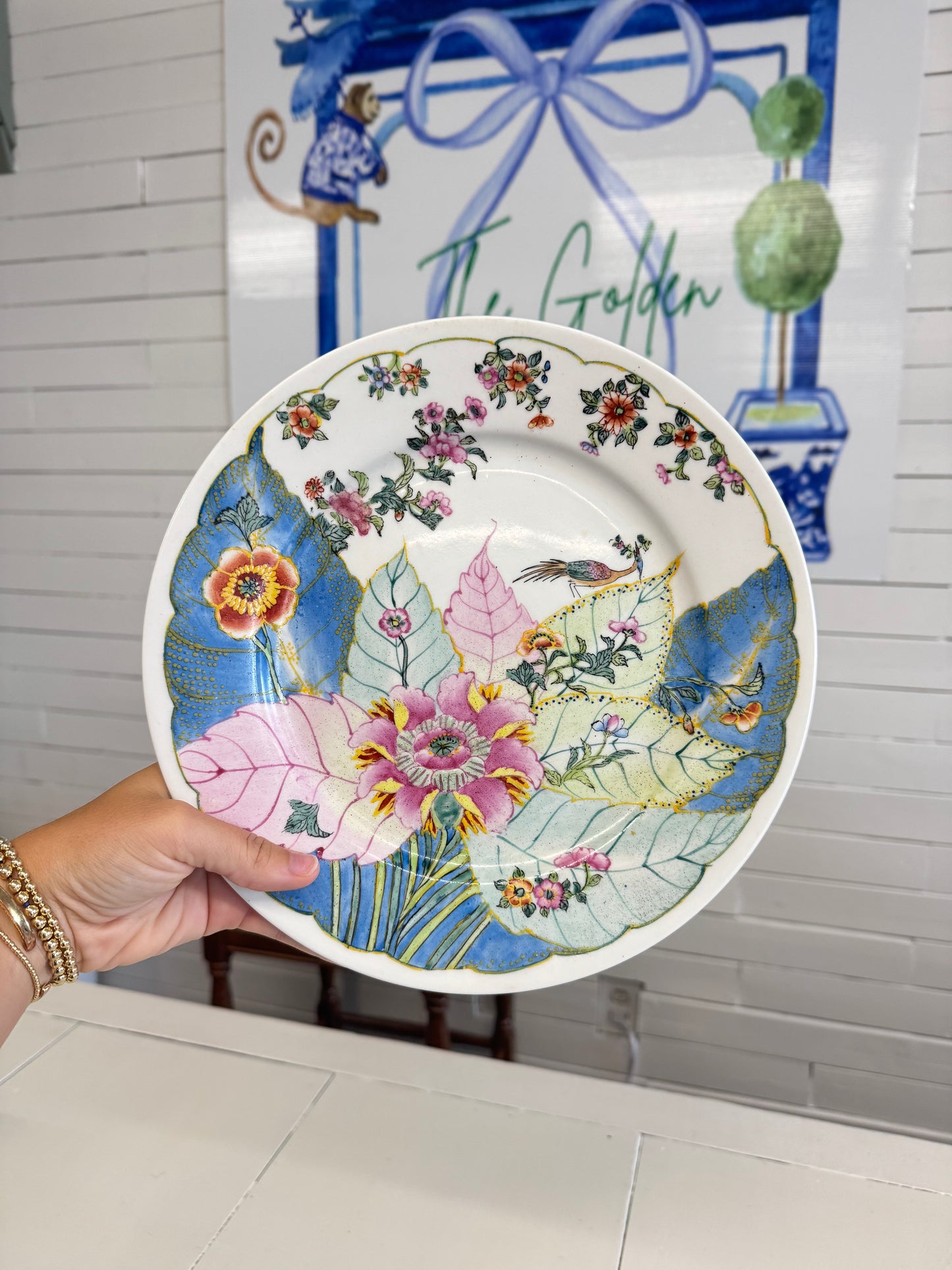 10.5” Tobacco Leaf Plate